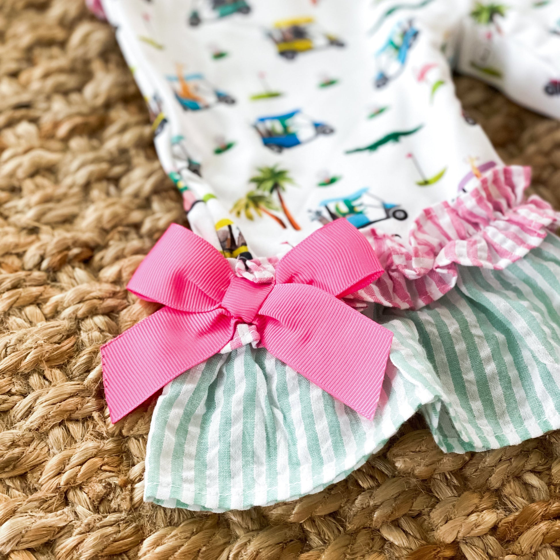 The Palms Girls Golf Romper - Latchkey 