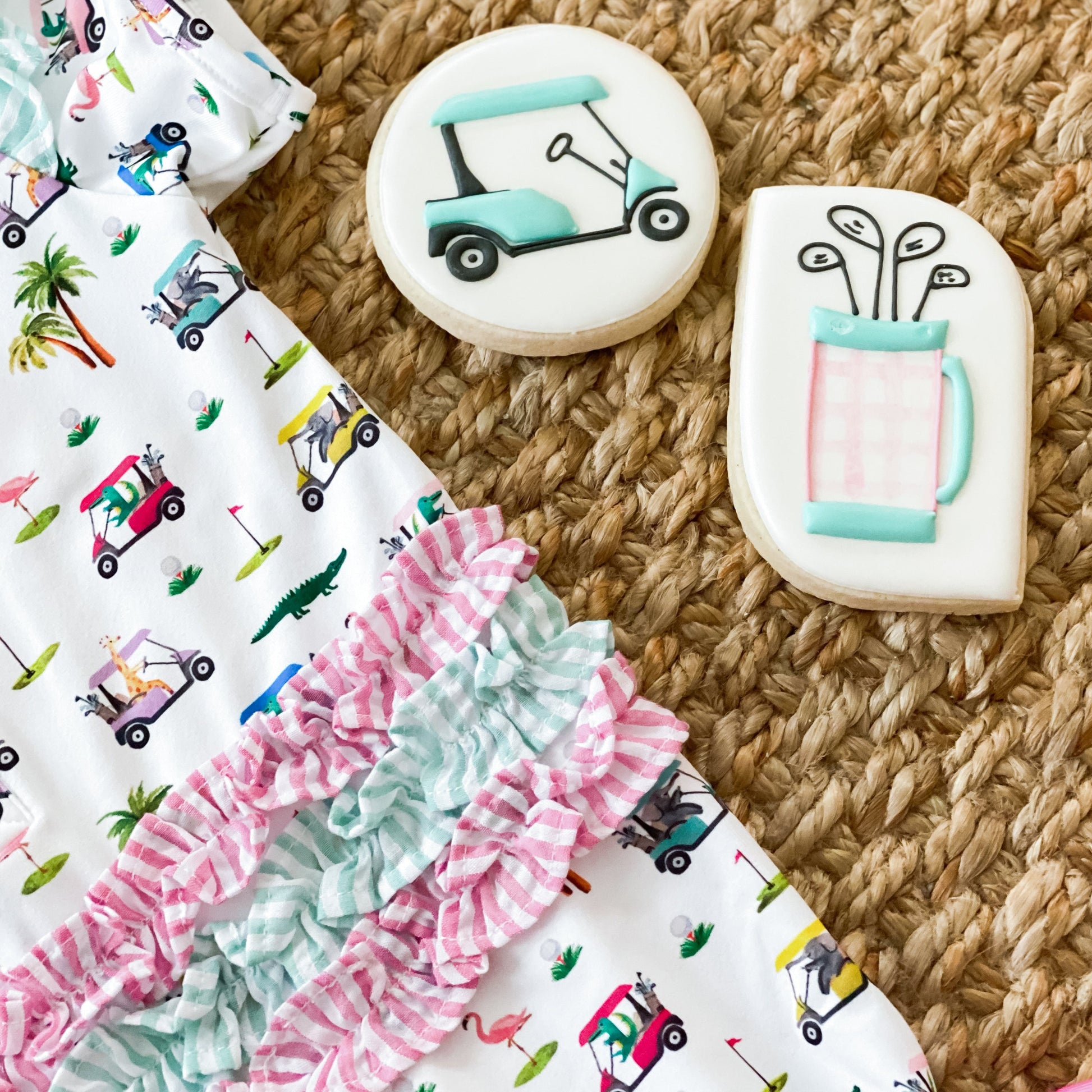The Palms Girls Golf Romper - Latchkey 