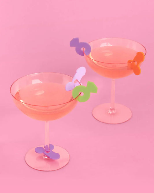 PG-13 Sip Markers - 16 drink markers xo, Fetti
