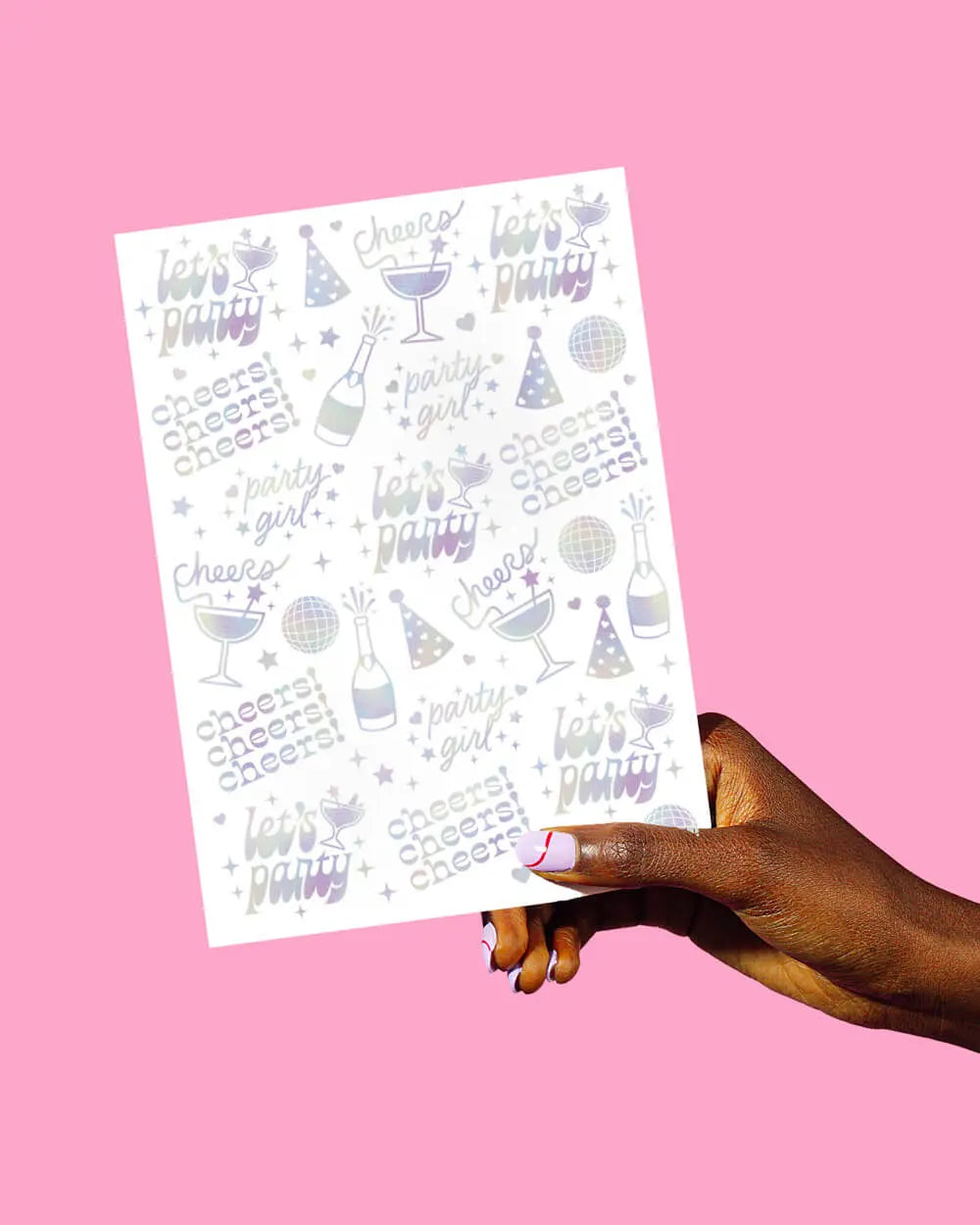 Party Girl Tats - 52 foil temporary tattoos xo, Fetti