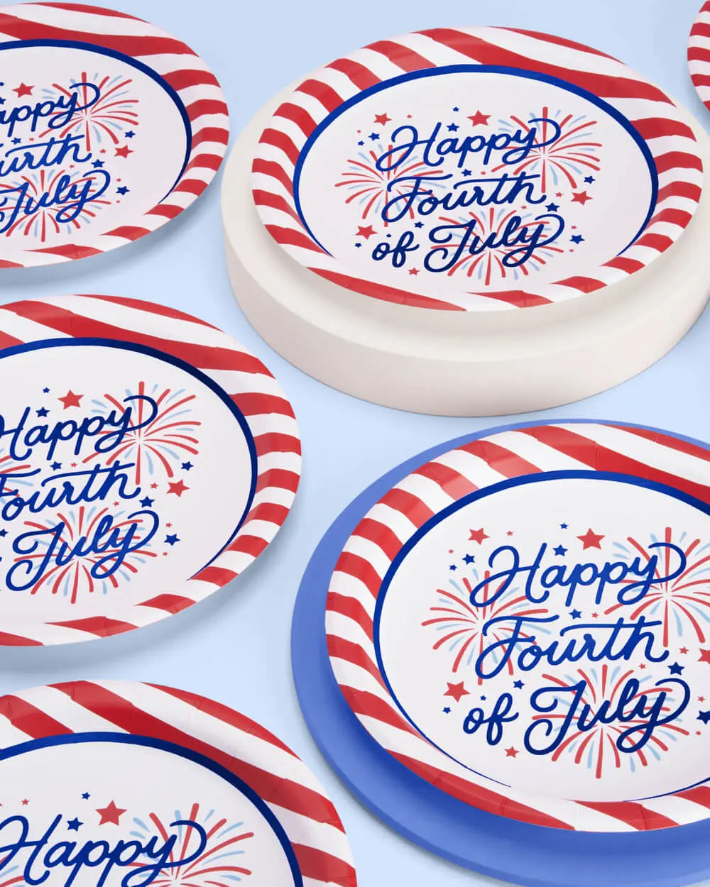 Party In The USA Plates - 25 paper plates xo, Fetti