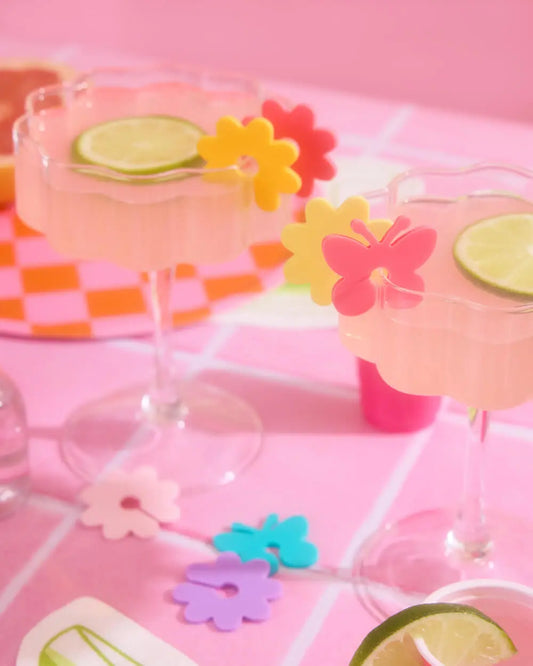 Pastel Sip Markers - 16 drink markers xo, Fetti