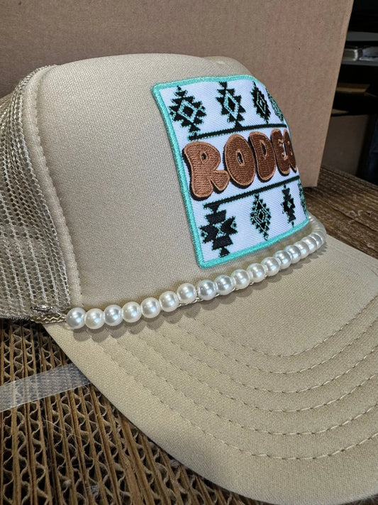 Pearl String Trucker Hat Chain Wild Junkie
