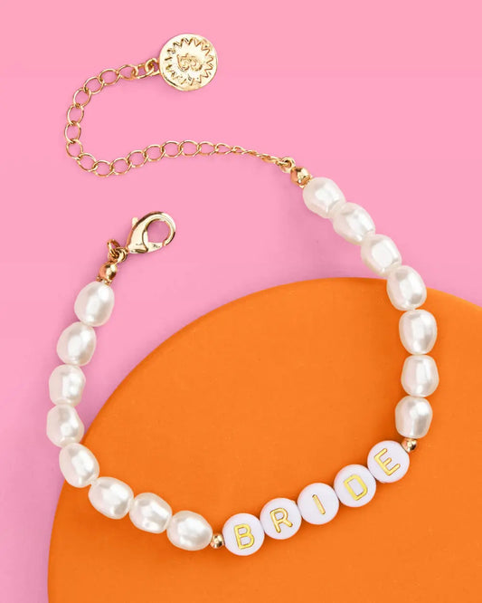 Pearlfect Bracelet - beaded bride bracelet xo, Fetti