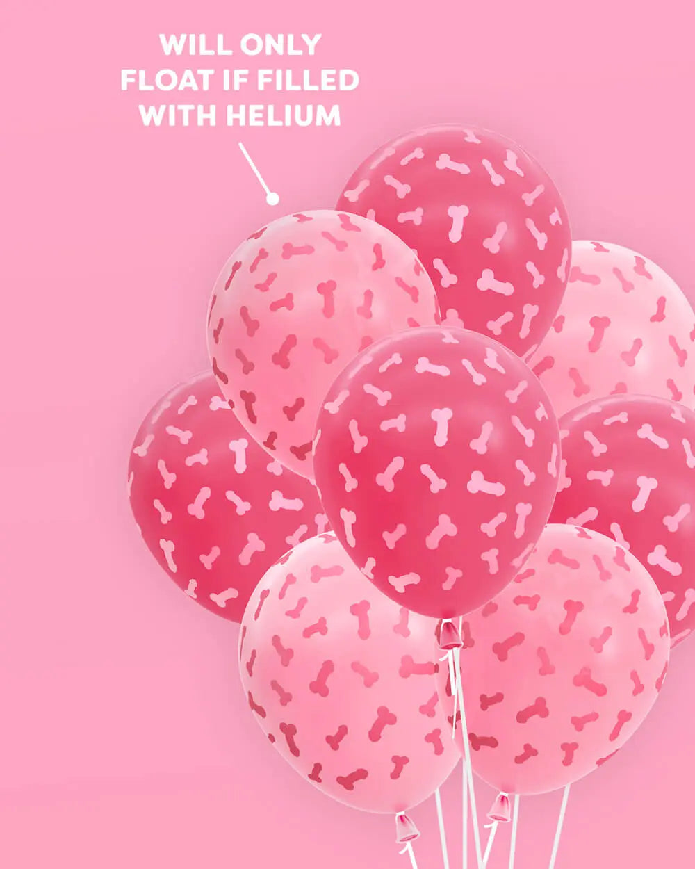 Penis Balloon Pack - 24 latex balloons xo, Fetti