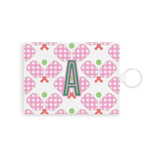 Pickleball Single Initial Card Case CB Studio