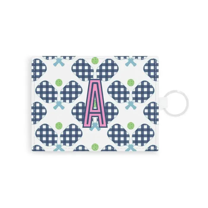Pickleball Single Initial Card Case CB Studio