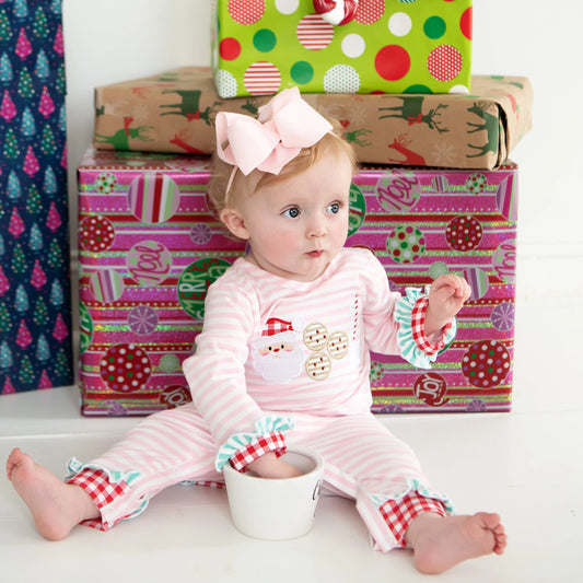 Pink Cookies For Santa Romper - Latchkey 