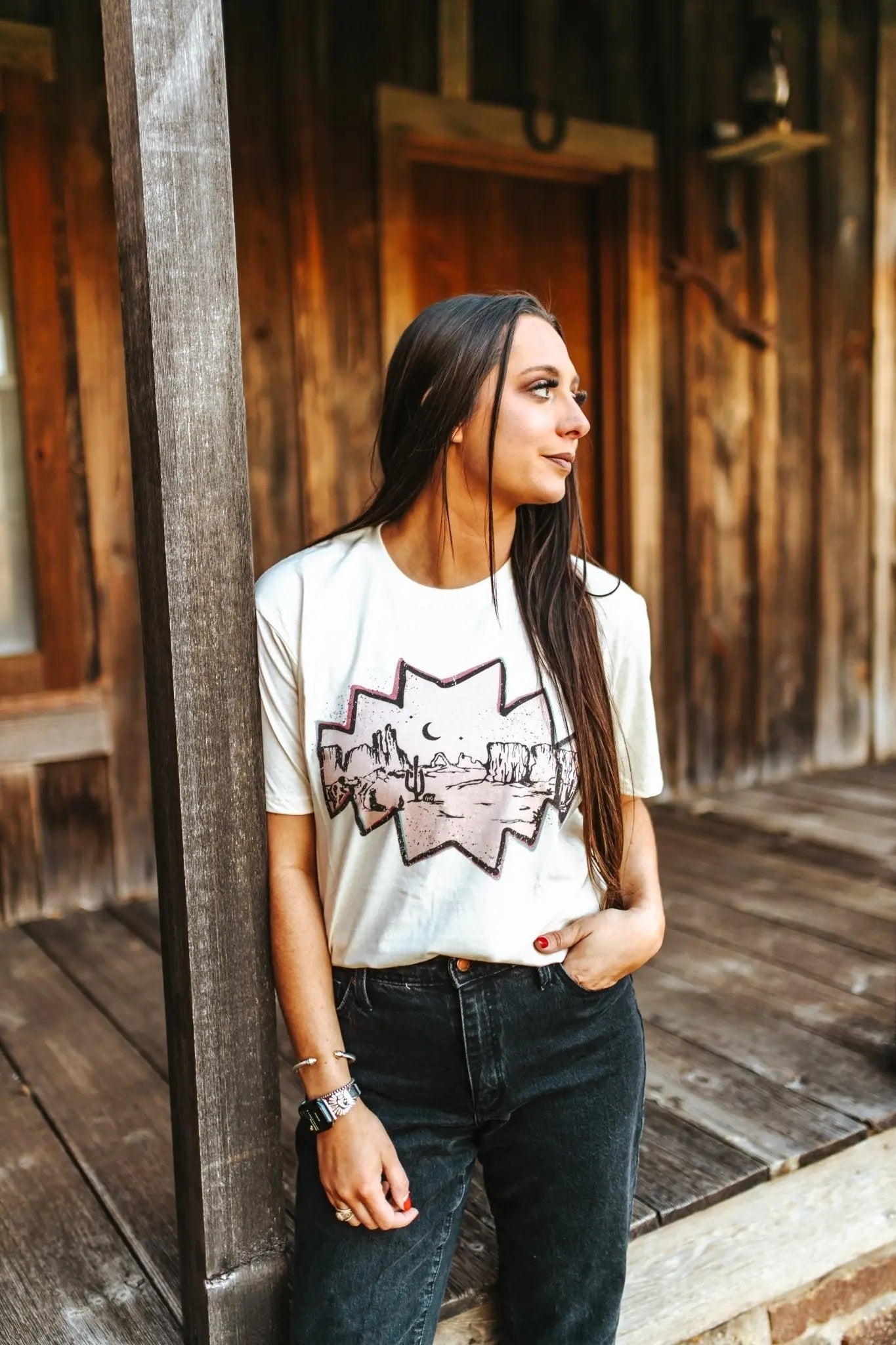 Pink Desert Graphic Tee Wild Junkie