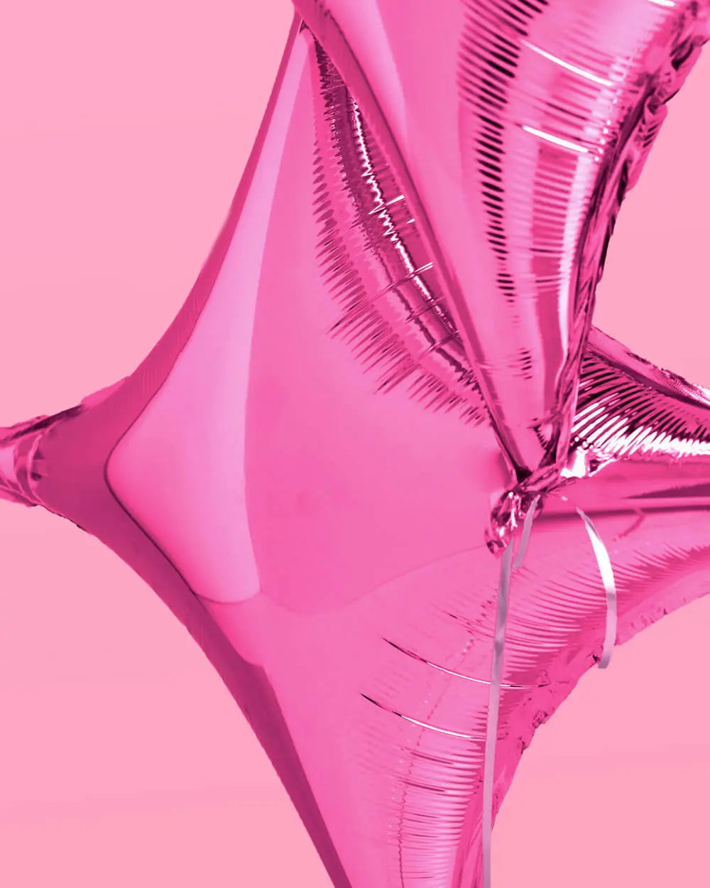 Pink Sparkle Balloon - 6 pc pink foil set xo, Fetti