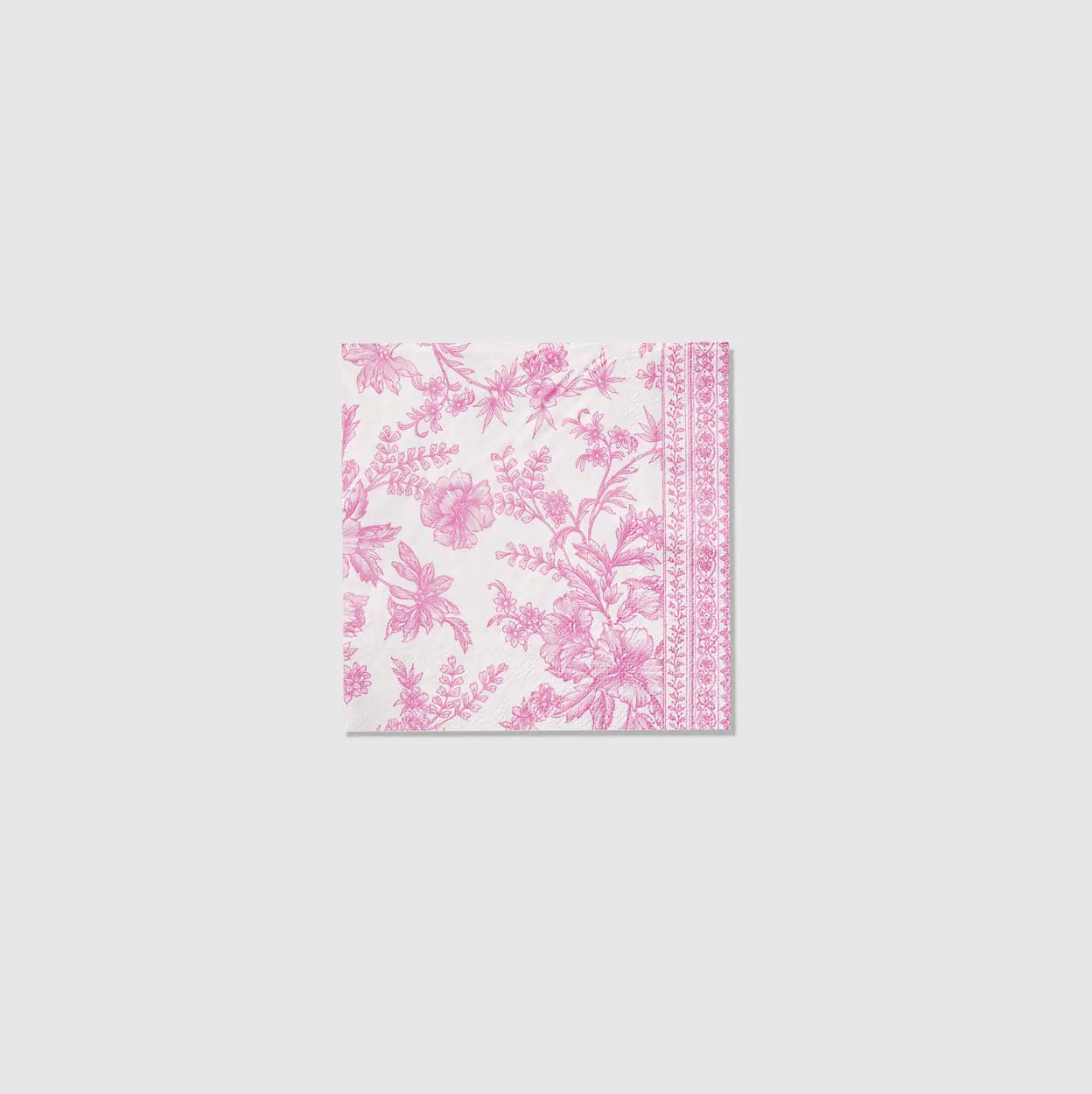 Pink Toile Cocktail Napkins (25 per pack) Coterie