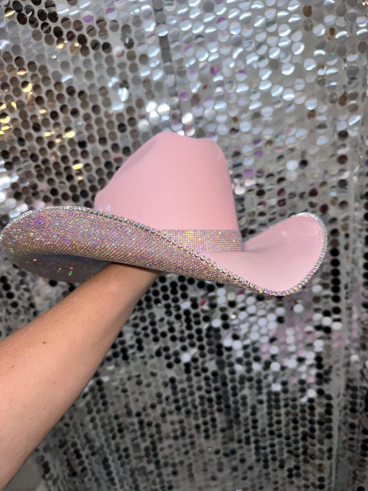 Pink & Ab hat Rhinestone Cowgirl