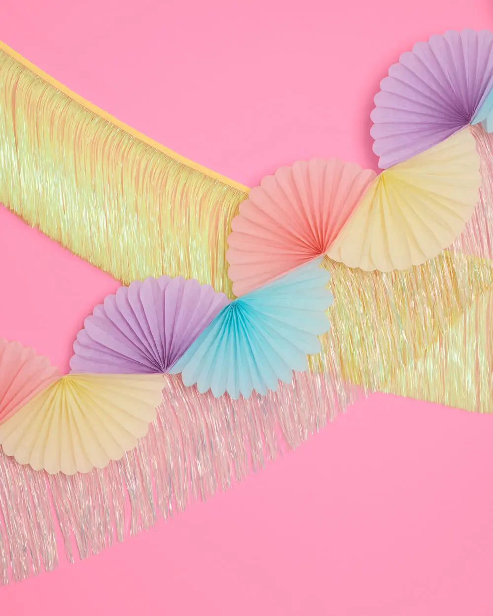 Posi Vibes Fringe - yellow foil banner xo, Fetti