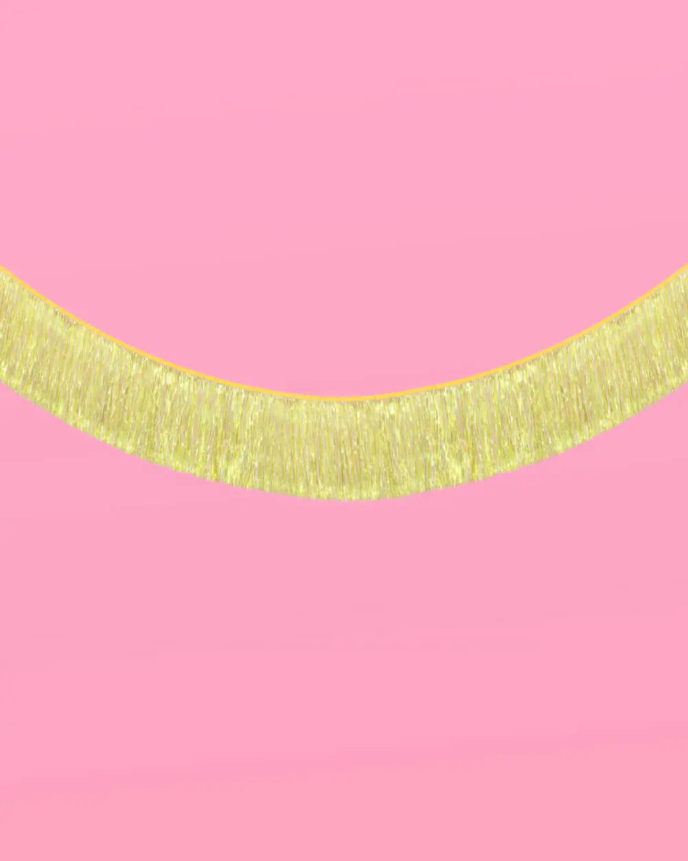 Posi Vibes Fringe - yellow foil banner xo, Fetti