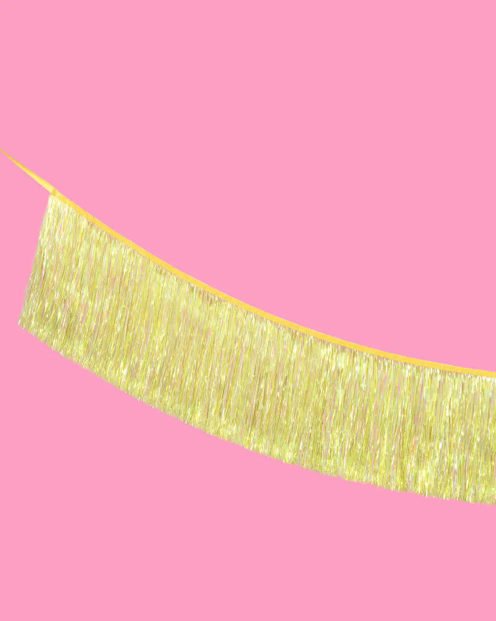 Posi Vibes Fringe - yellow foil banner xo, Fetti