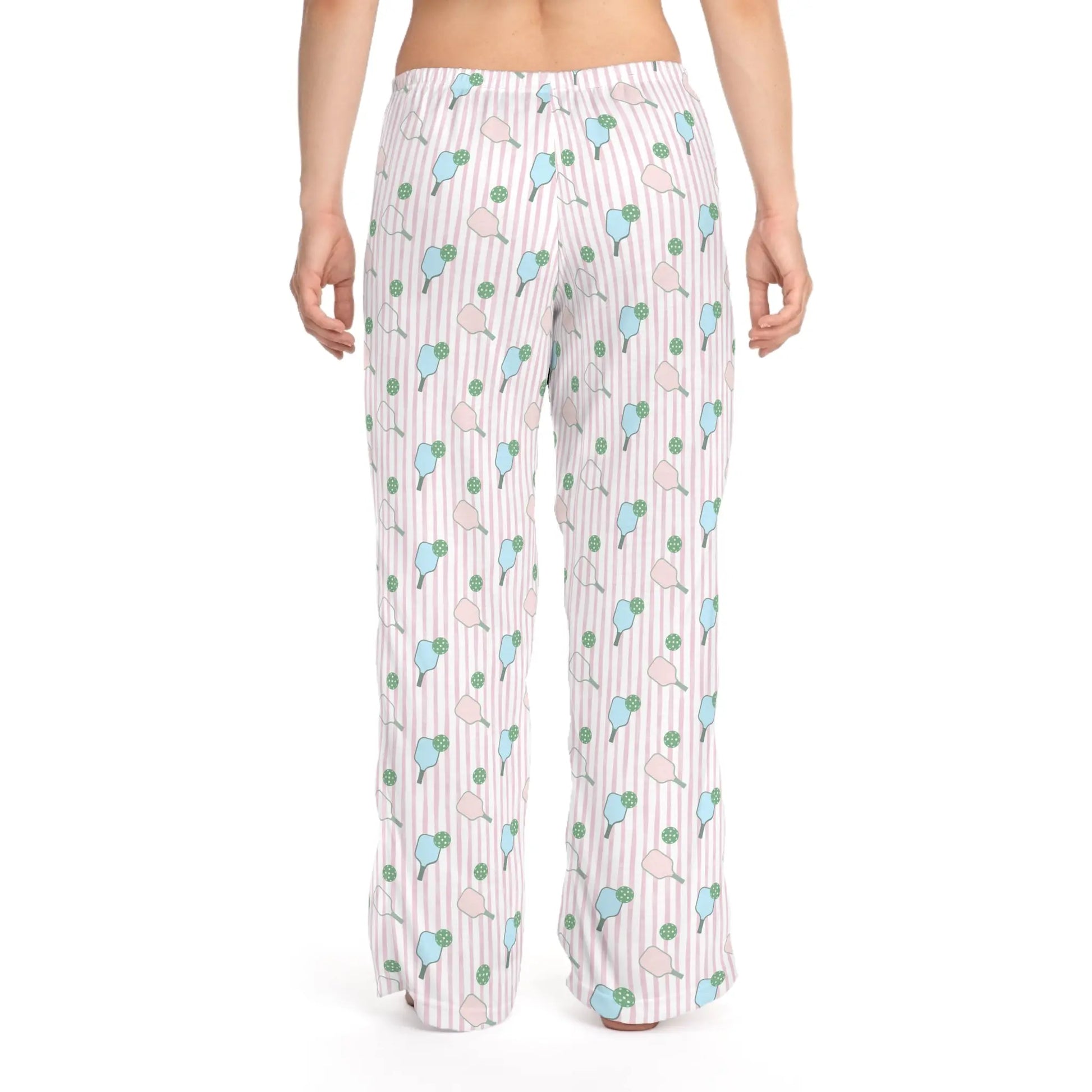 Preppy Pickleballer Women’s Pajama Pants - Comfy & Playful Sleepwear Printify