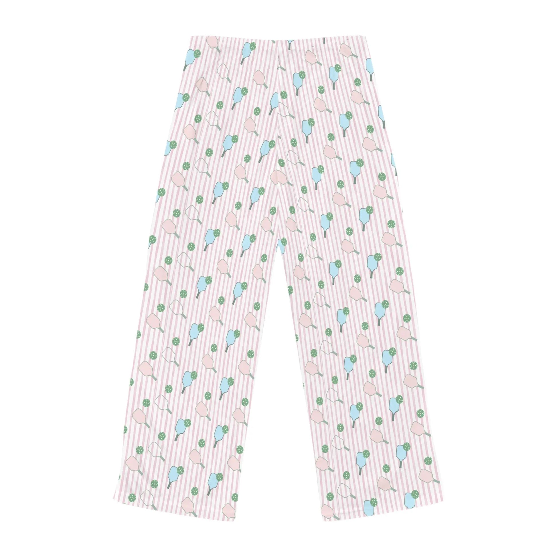 Preppy Pickleballer Women’s Pajama Pants - Comfy & Playful Sleepwear Printify
