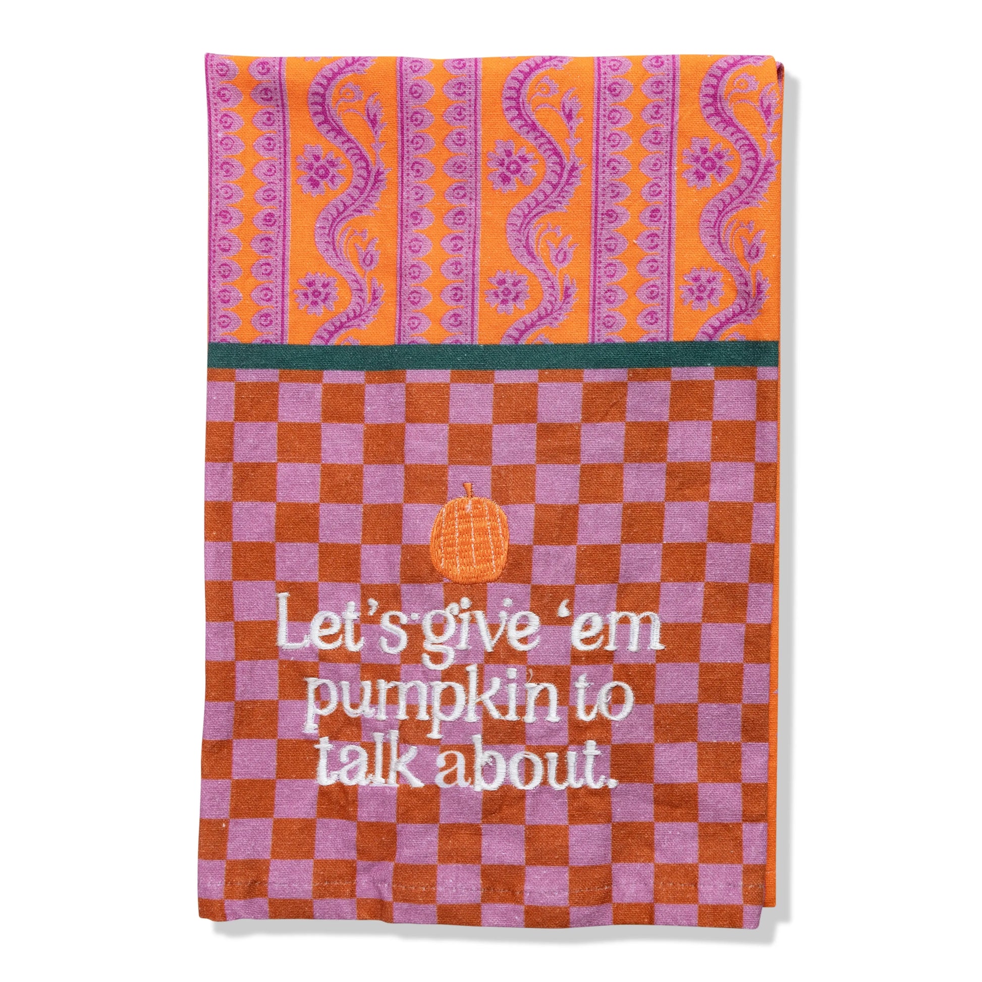 Pumpkin To Talk About Dish Towel Furbish Studio