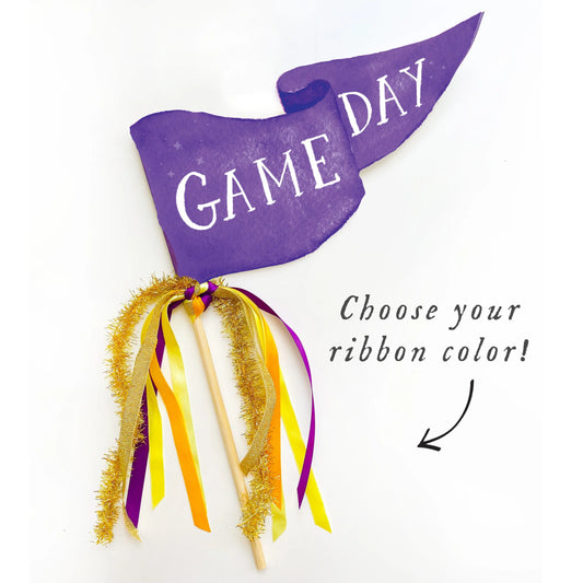 Purple Game Day Party Pennant Cami Monet