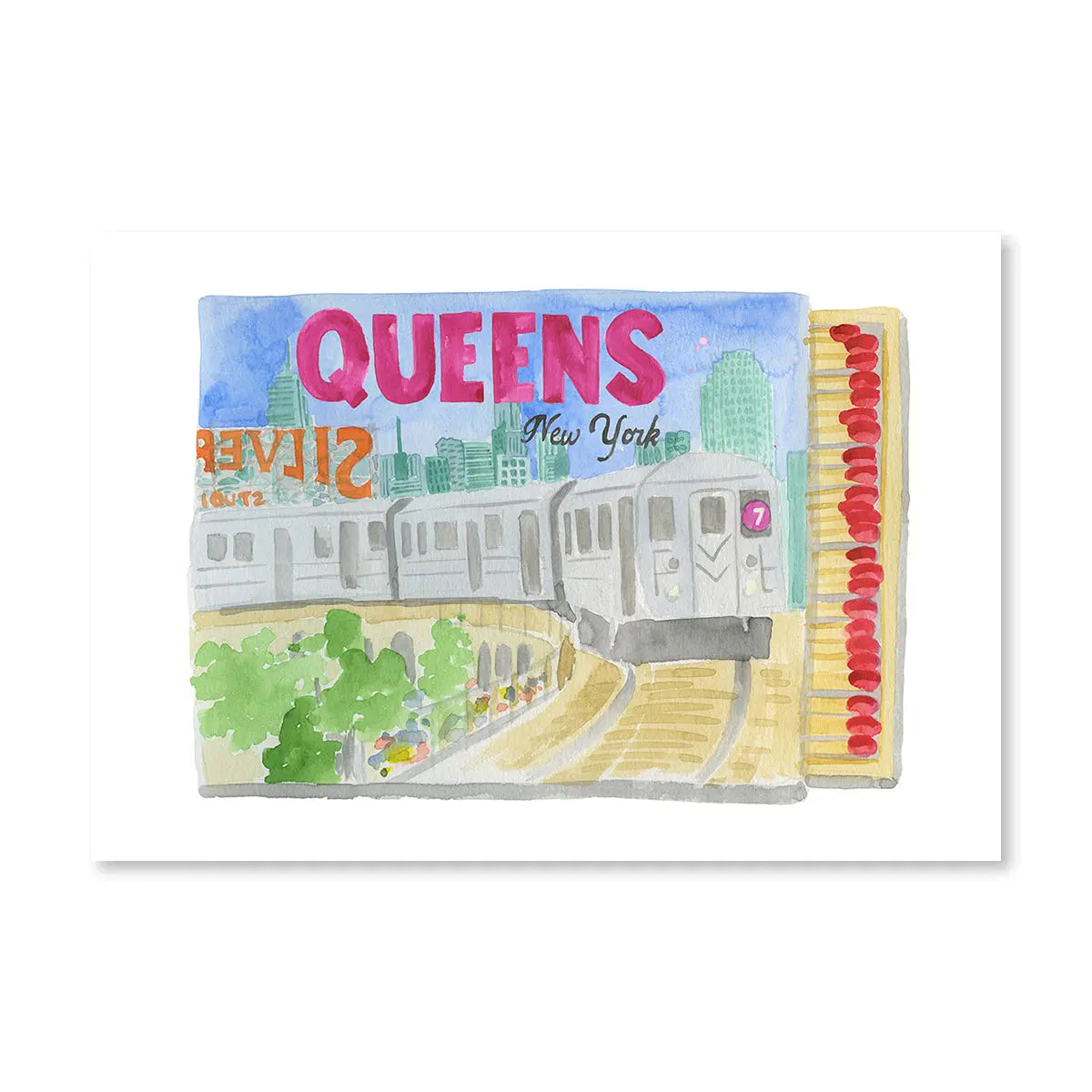 Queens New York Matchbook Furbish Studio