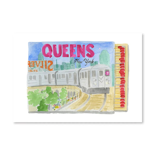 Queens New York Matchbook Furbish Studio