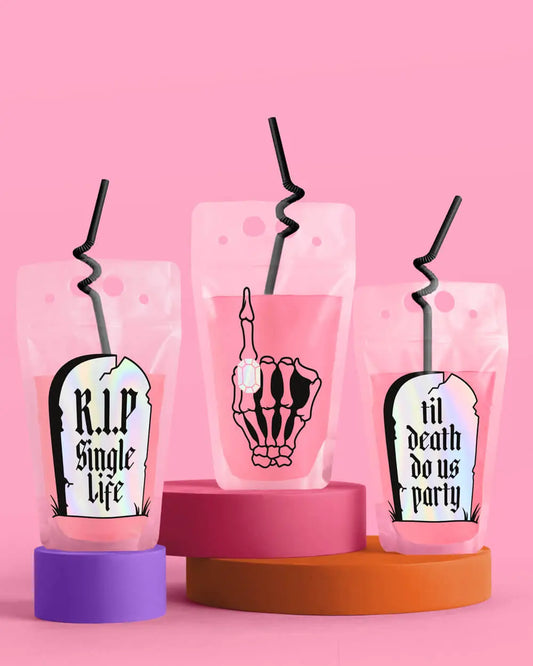 RIP Single Life Sippers - 15 drink pouches xo, Fetti