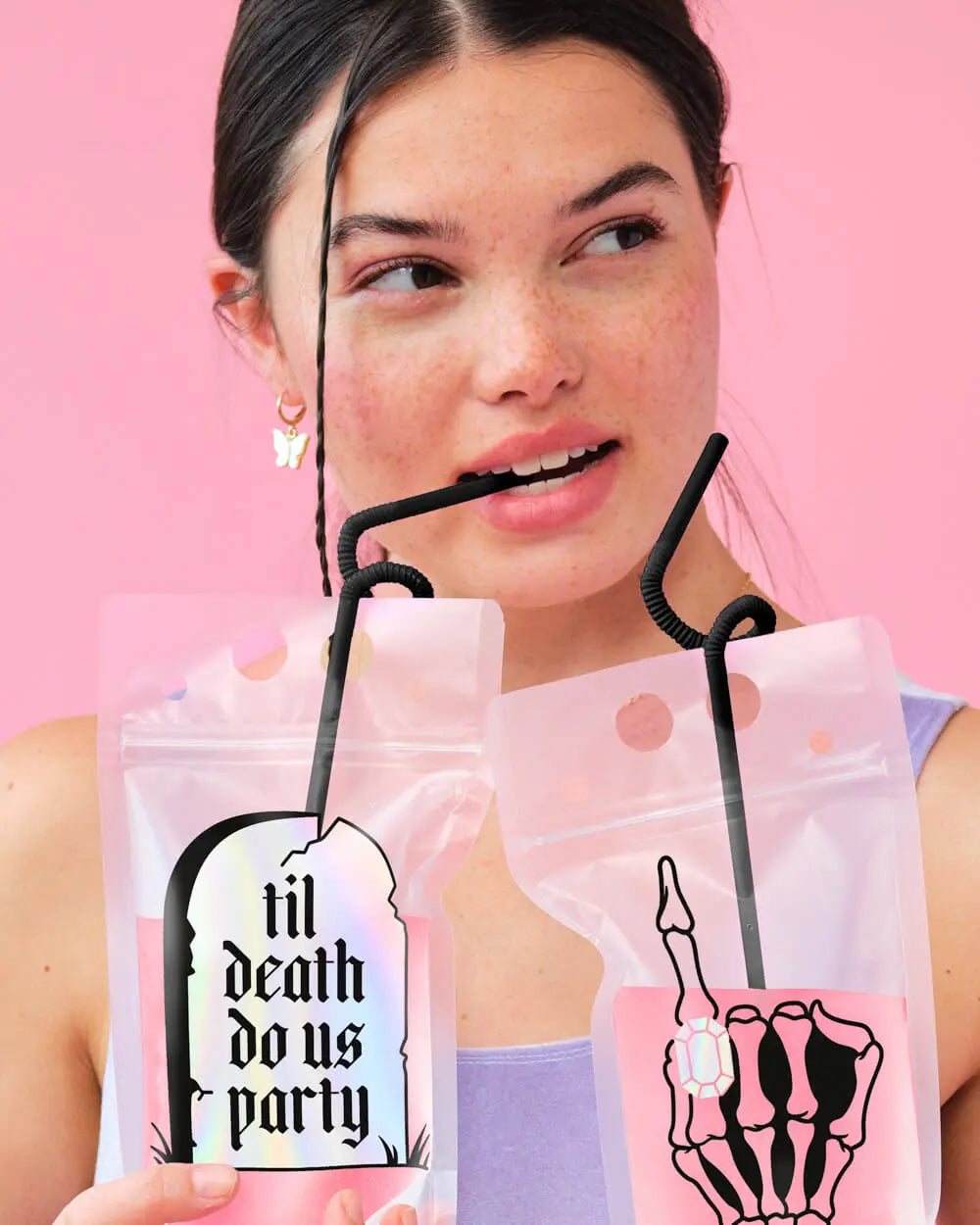 RIP Single Life Sippers - 15 drink pouches xo, Fetti