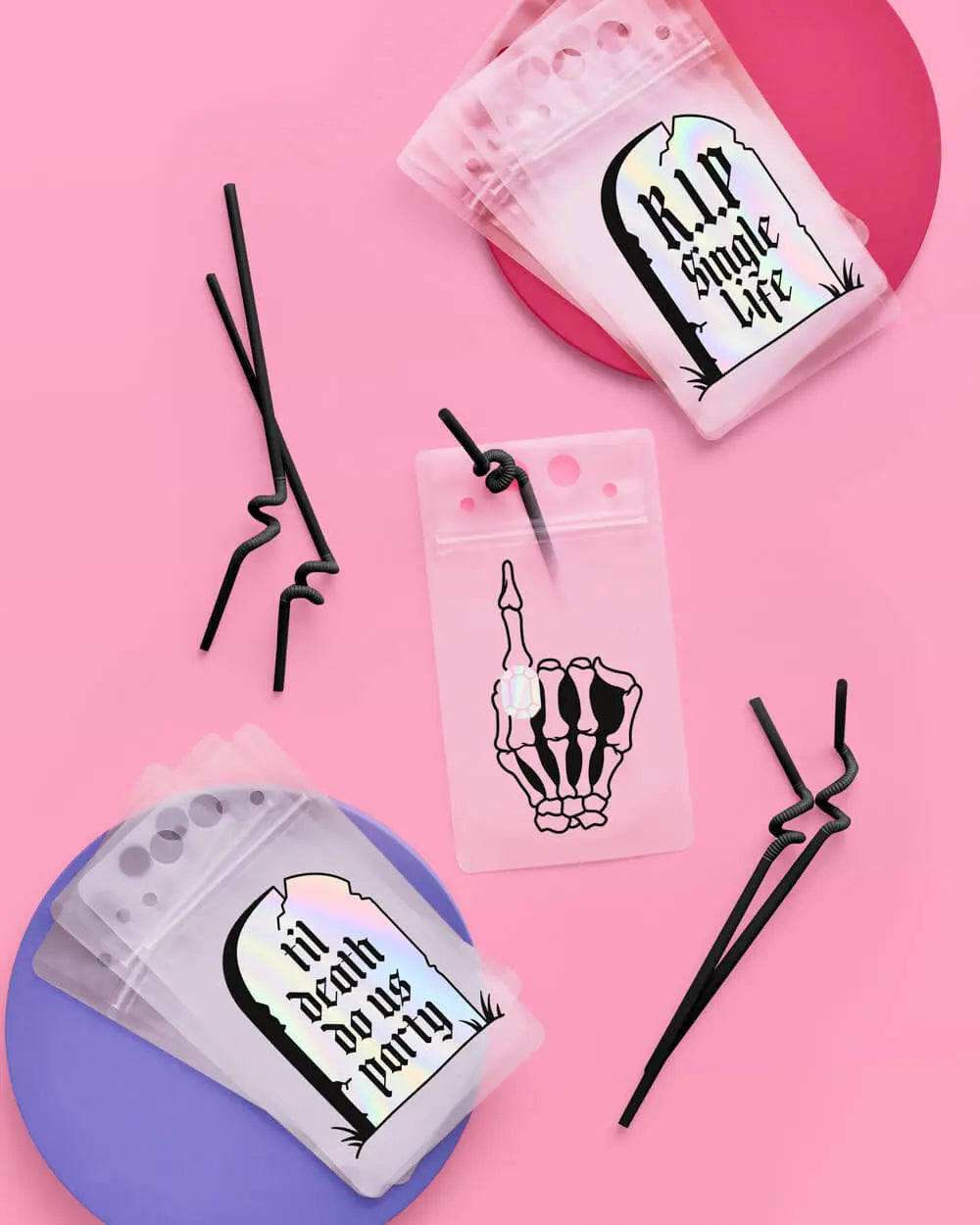RIP Single Life Sippers - 15 drink pouches xo, Fetti