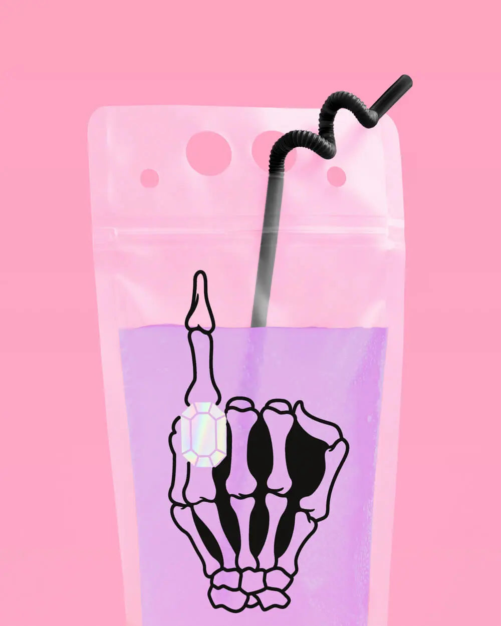 RIP Single Life Sippers - 15 drink pouches xo, Fetti