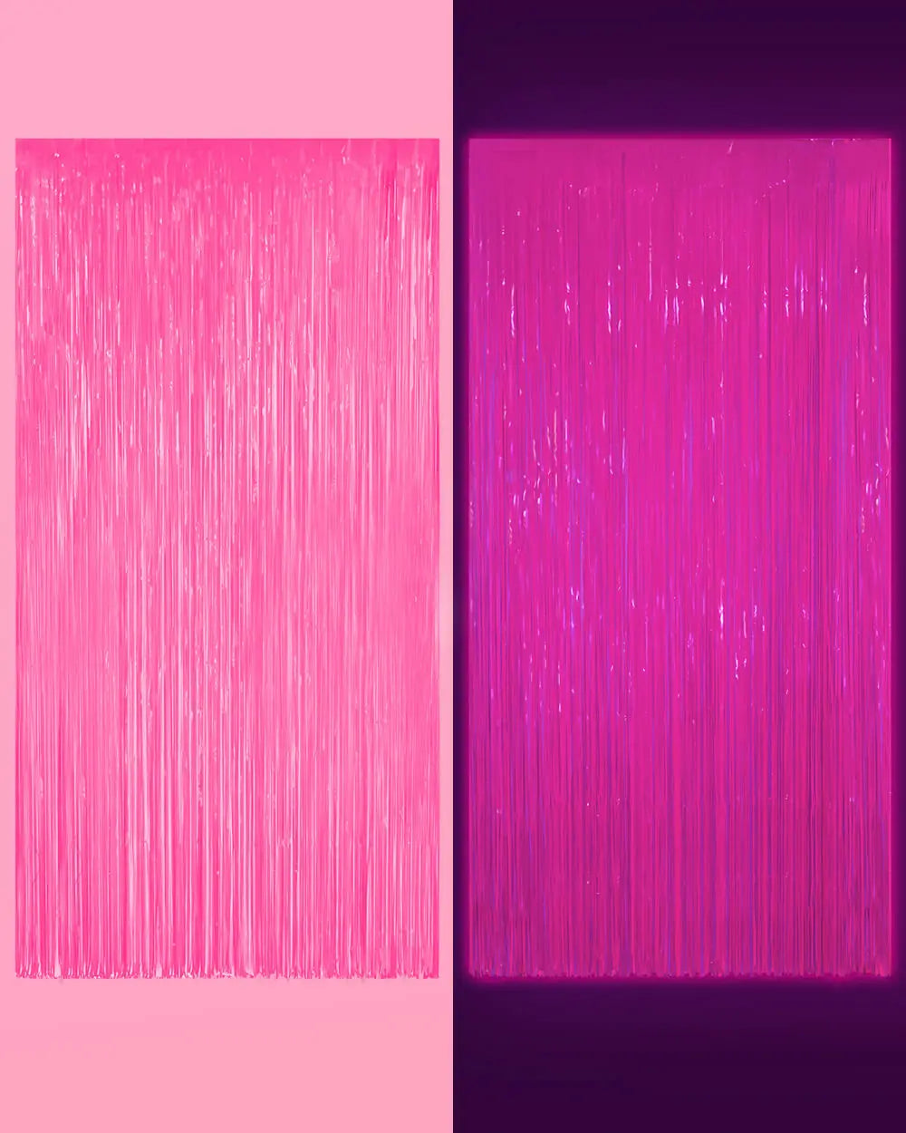 Rave Girl Glo Curtain - neon curtain xo, Fetti