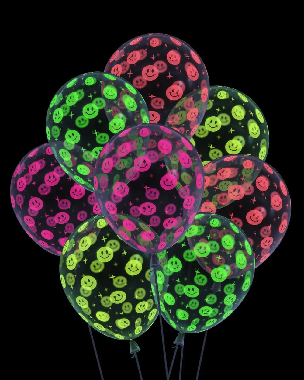 Rave Girl Glo Pack - 24 neon balloons xo, Fetti