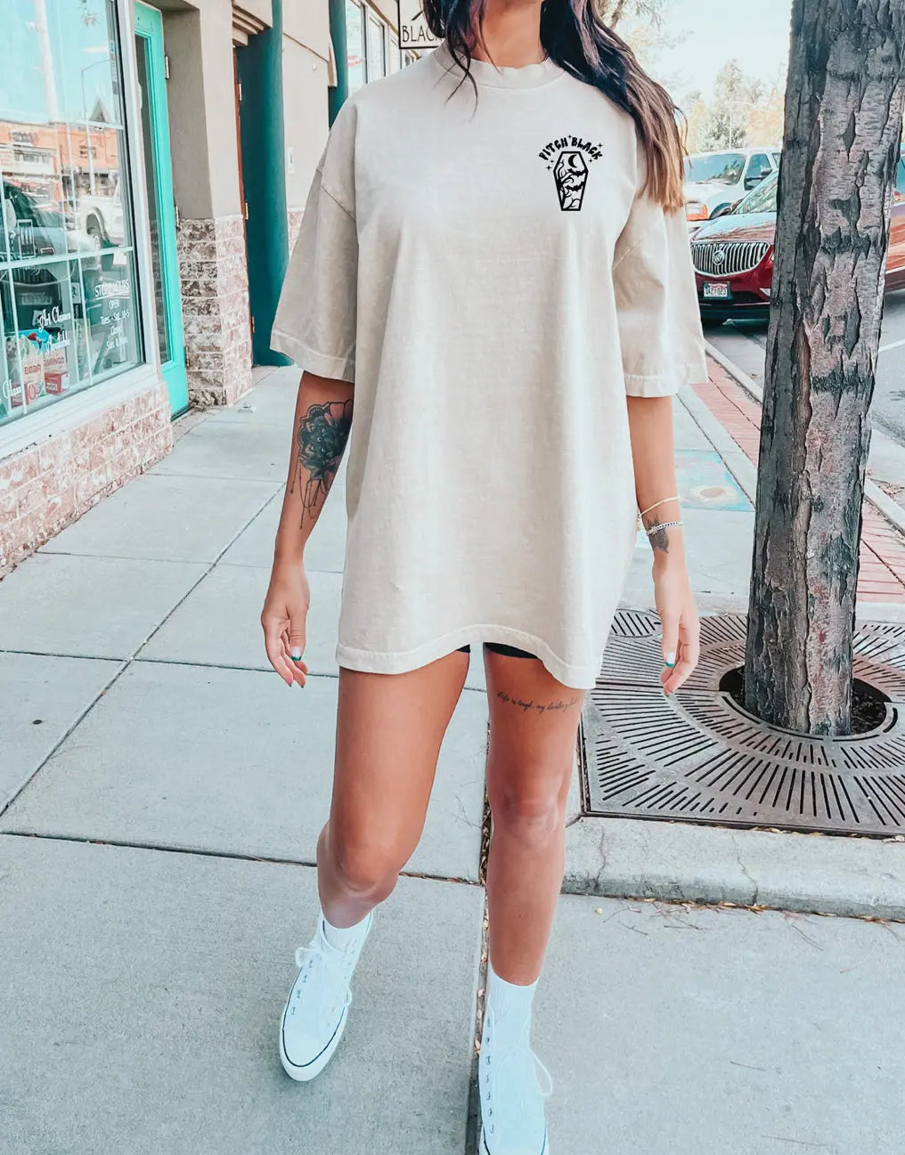 Ray of Pitch Black Graphic Tee + Crewneck Sweatshirt Shop Karma Tees