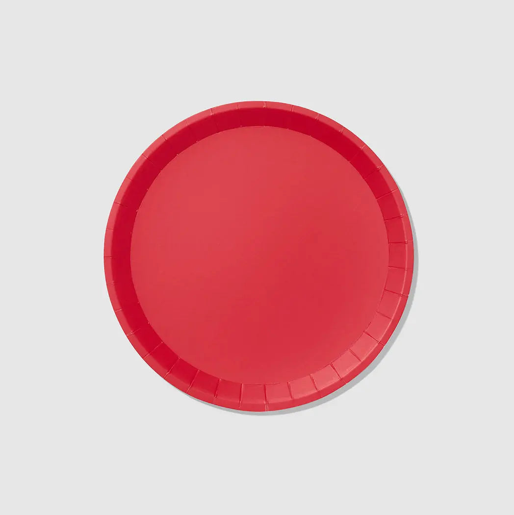 Red Classic Large Plates (10 per pack) Coterie