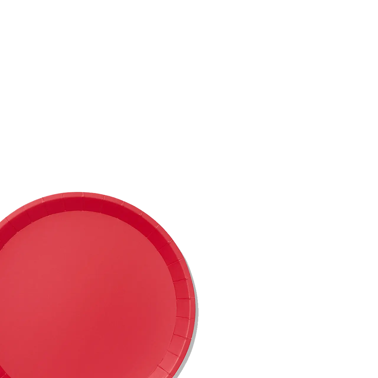 Red Classic Large Plates (10 per pack) Coterie