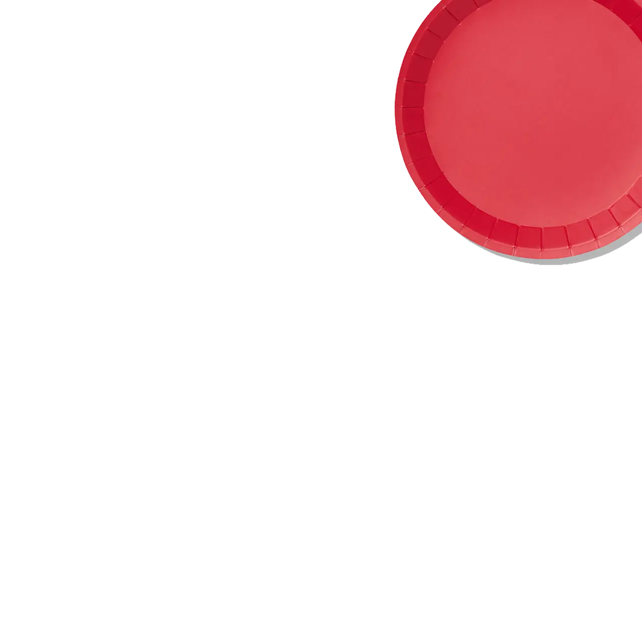 Red Classic Small Plates (10 per pack) Coterie