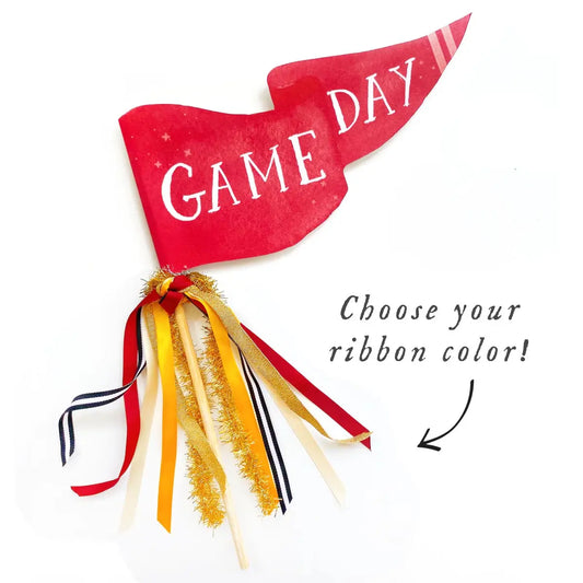 Red Game Day Party Pennant Cami Monet