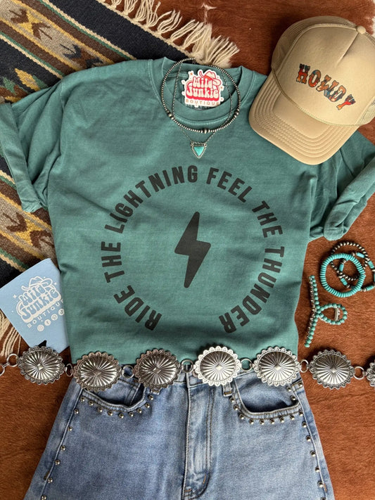 Ride The Lightning Graphic Tee Wild Junkie