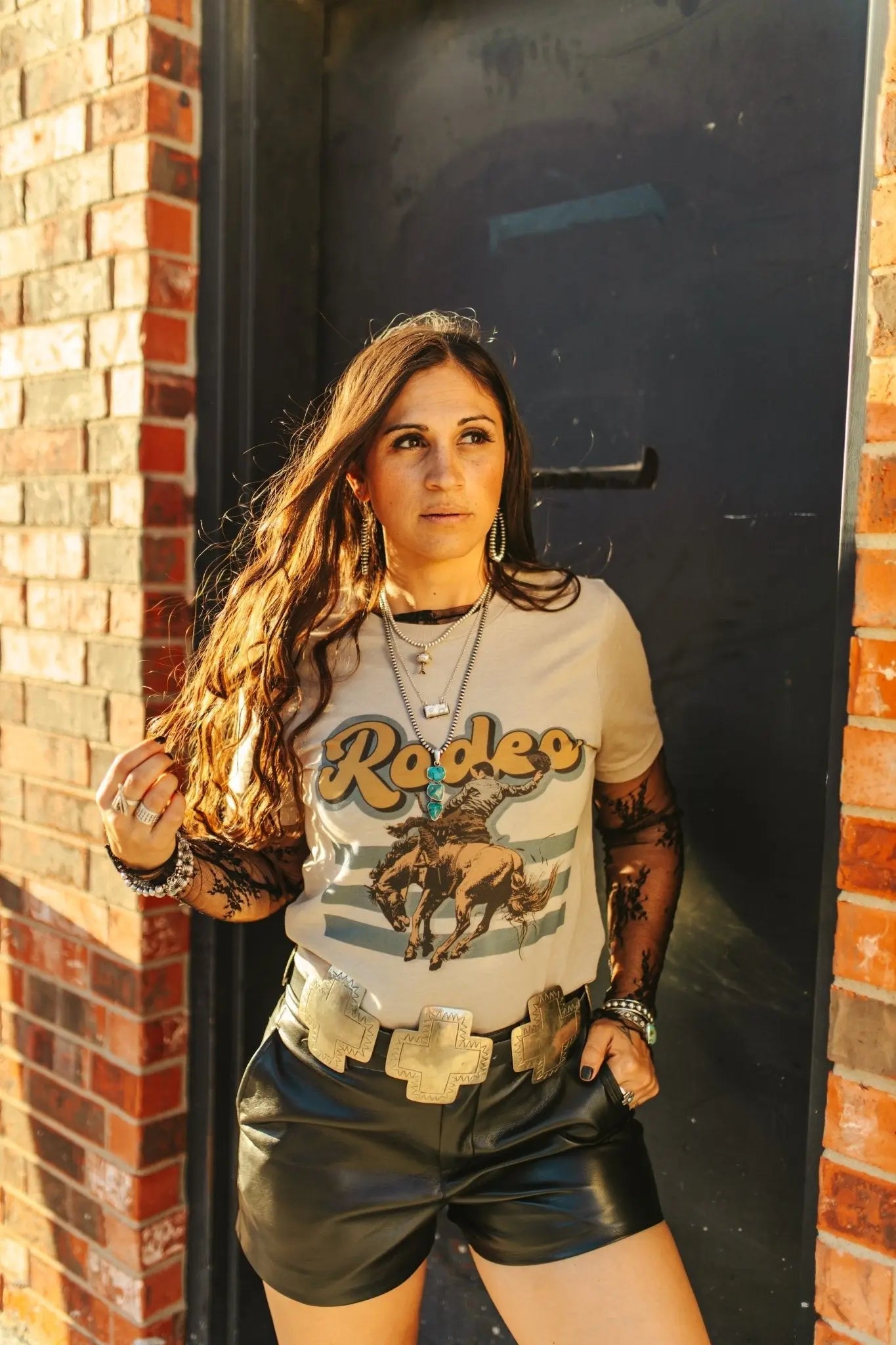 Rodeo Bronc Rider Graphic Tee Wild Junkie