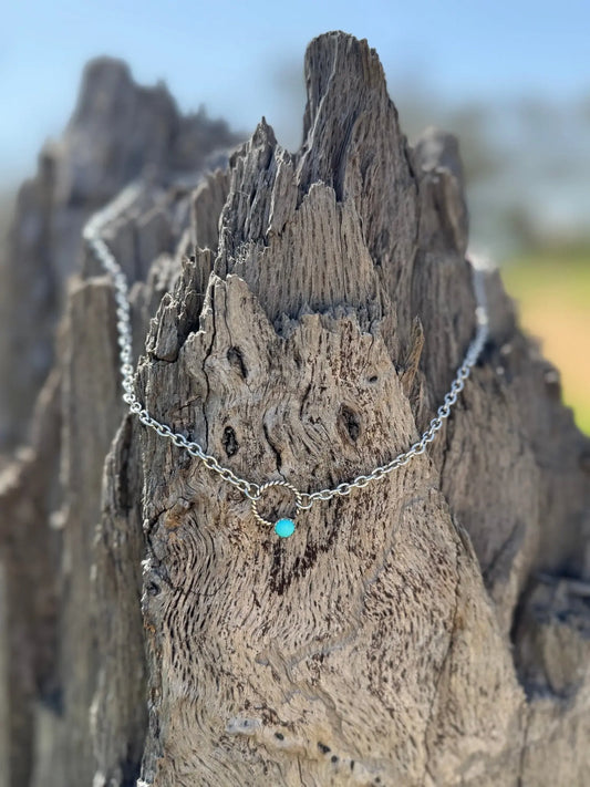 Round Rope Turquoise Chain Necklace Wild Junkie