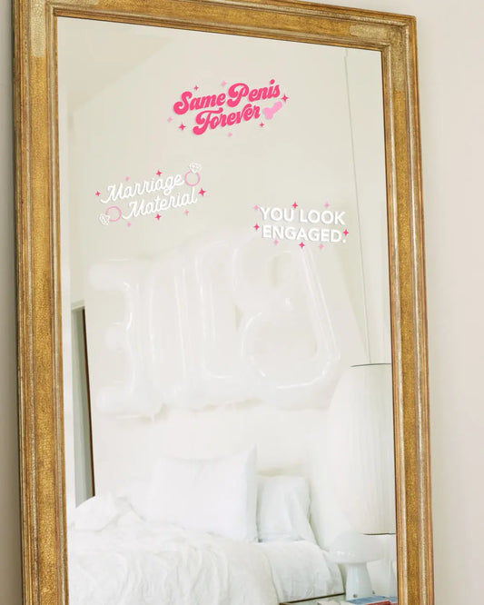 Same Decals Forever - mirror decal set xo, Fetti