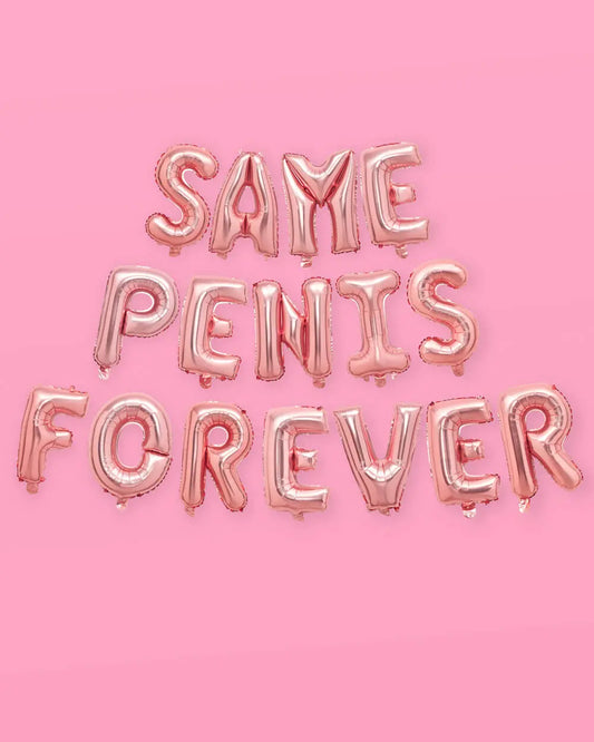 Same Penis 4ever Balloons - 16" foil balloons xo, Fetti