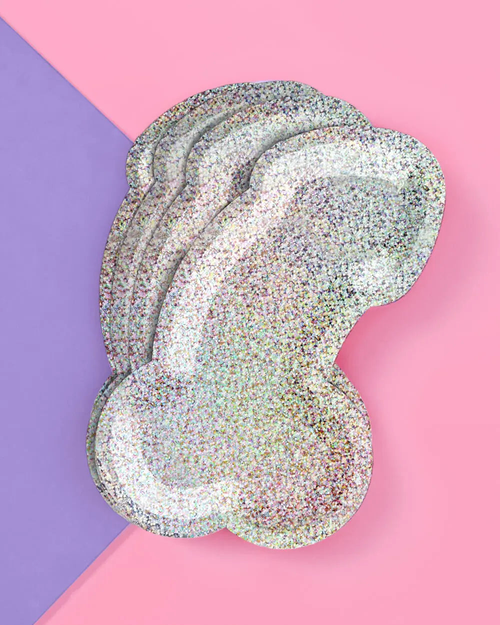 Same Plate Forever - 25 foil paper plates xo, Fetti