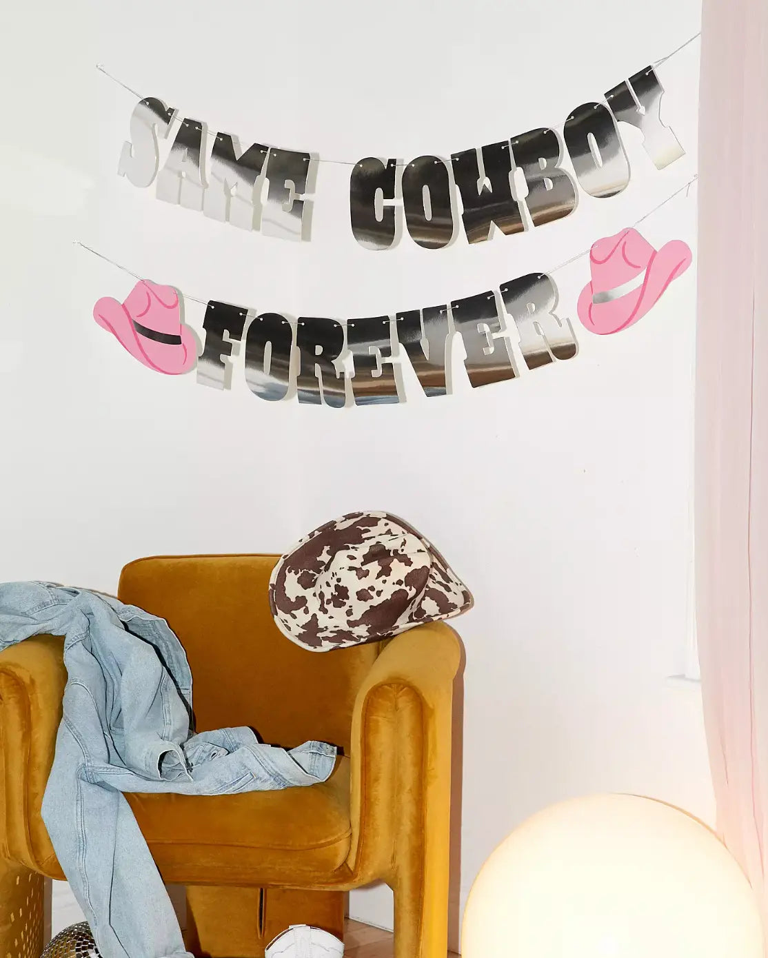 Same 🤠 Forever Banner - silver foil banner xo, Fetti