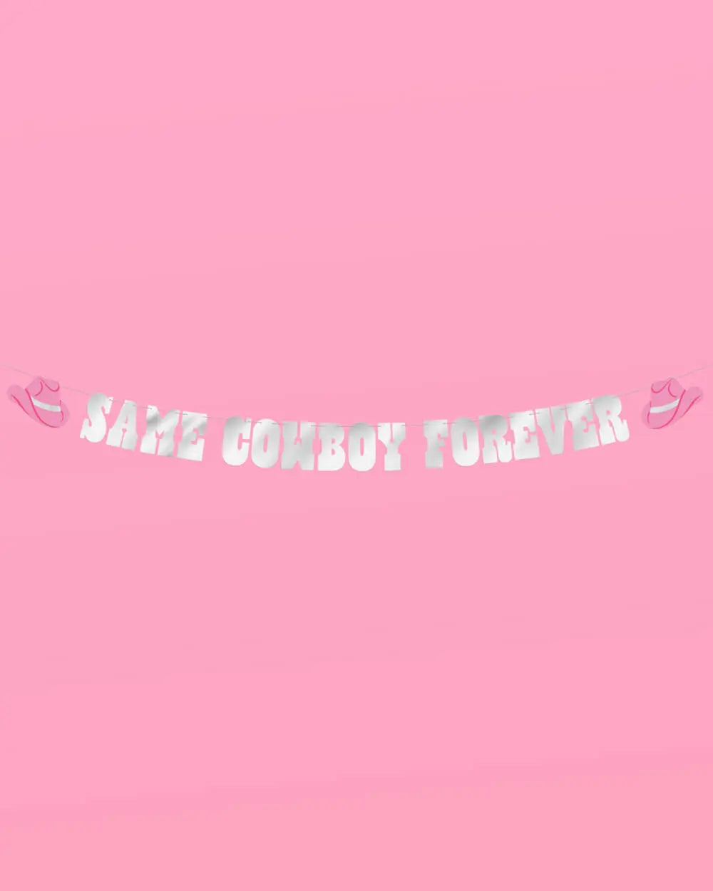 Same 🤠 Forever Banner - silver foil banner xo, Fetti