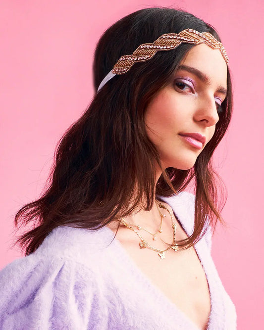See Your Halo Veil - rose gold beaded veil xo, Fetti