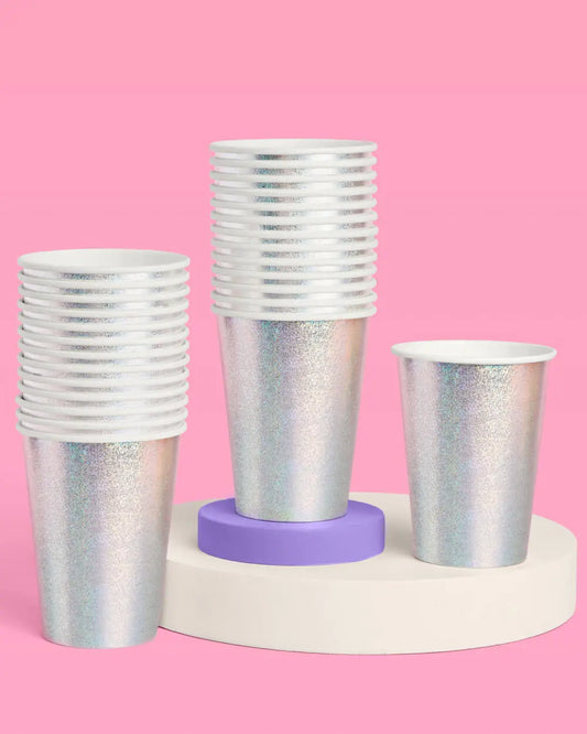 Shimmer Cups - 50 paper cups xo, Fetti