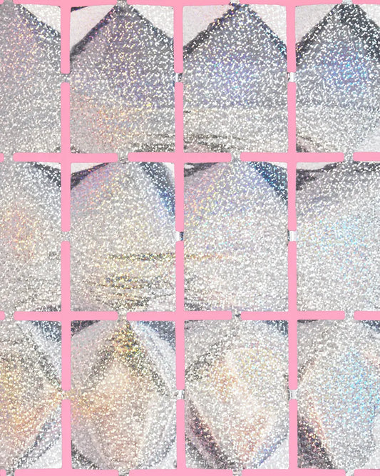 Shimmer Curtain - square foil curtain xo, Fetti