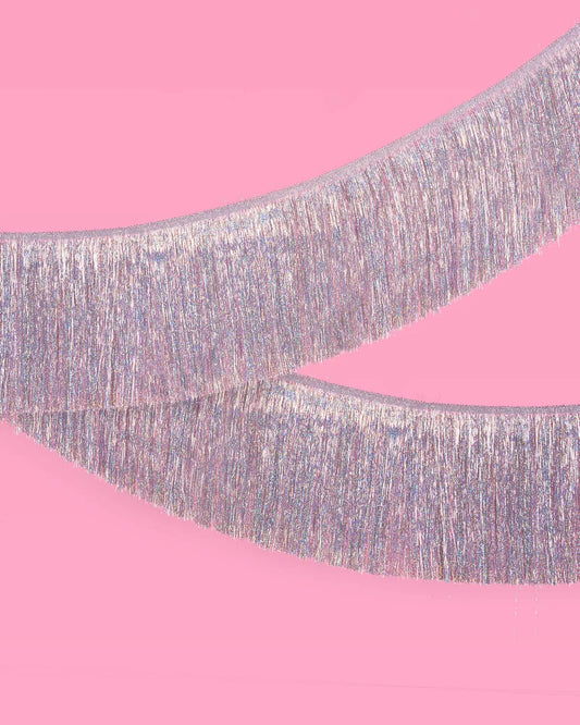 Shimmer Fringe - iridescent banner xo, Fetti