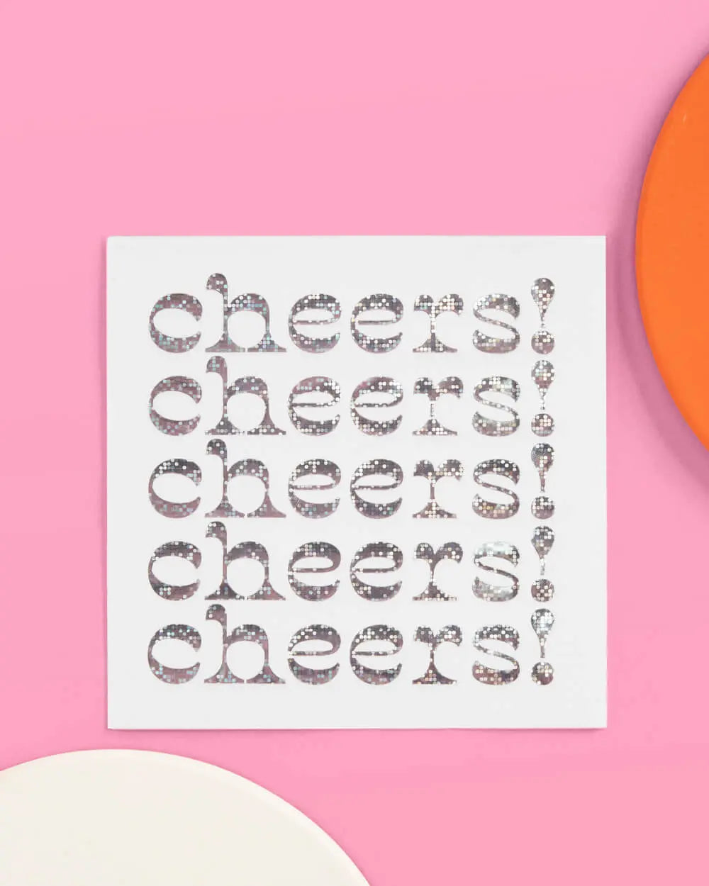 Shimmer Napkins - 50 foil napkins xo, Fetti