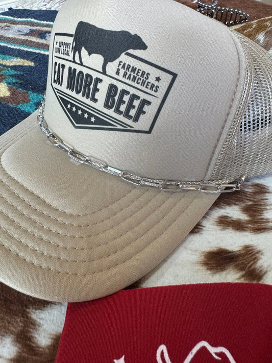 Silver Links Trucker Hat Chain Wild Junkie
